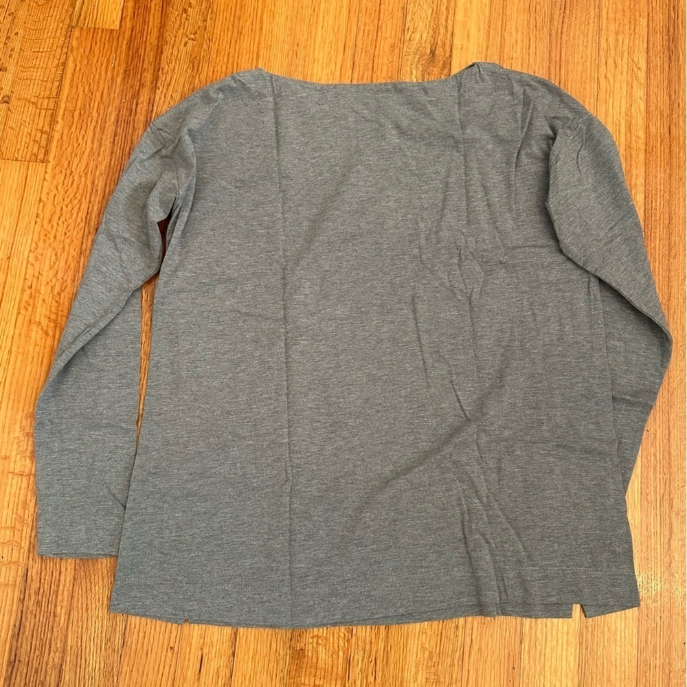 J. Jill womens Luxe Supima Boat Neck Tee Shirt Top XS Heathered Gray(j10) - Picture 3 of 13